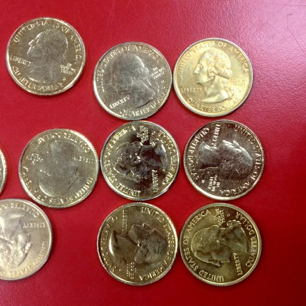 Gold 25 cents